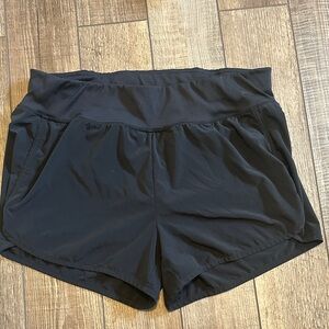 2 Pack Zella Women's Black & Green Lined Running Athletic Shorts